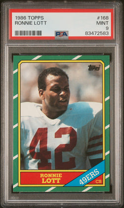 Ronnie Lott 1986 Topps #168 PSA 9 Mint