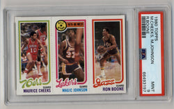 Maurice Cheeks/18 Magic Johnson AS/237 Ron Boone 1980-81 Topps PSA 9 Mint