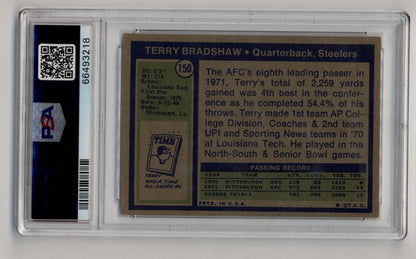Terry Bradshaw 1972 Topps #150 PSA 7 Near Mint