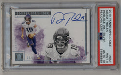 Adam Thielen 2019 Imeccable Indelible Ink Silver Auto 25/25 PSA 9 Auto 10