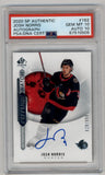 Josh Norris 2020-21 SP Authentic Auto #162 828/999 PSA 10 Gem Mint Auto 10