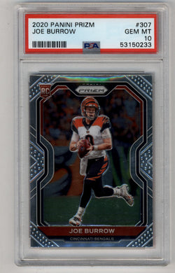 Joe Burrow 2020 Prizm #307 Rookie PSA 10 Gem Mint