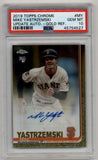 Mike Yastrzemski 2019 Topps Chrome Update Gold Refractor Auto 10/50 PSA 10 Gem Mint