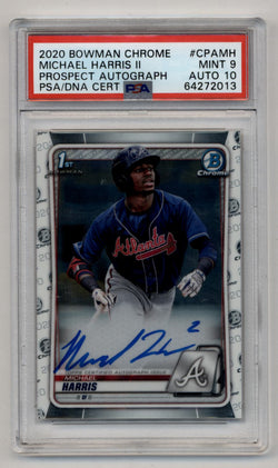 Michael Harris II 2020 Bowman Chrome Prospect Auto PSA 9 Auto 10 2013