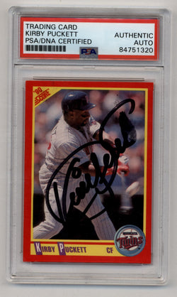 Kirby Puckett 1990 Score #400 Auto PSA/DNA Certified 1320