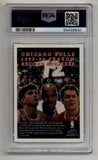 Chicago Bulls 1996-97 Topps Chrome 72 Wins Refractor #72 PSA 9 Mint