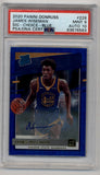 James Wiseman 2020-21 Donruss Signature Choice Blue Auto 38/49 PSA 9 Mint Auto 10