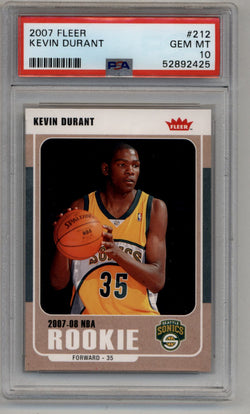 Kevin Durant 2007-08 Fleer Rookie #212 PSA 10 Gem Mint