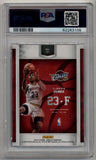 LeBron James 2015-16 Donruss Elite Extra Edition Production Line 21/39 PSA 10 Gem Mint