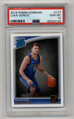 Luka Doncic 2018-19 Donruss Rookie #177 PSA 10 Gem Mint 6150