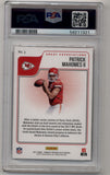 Patrick Mahomes 2017 Donruss Certified Cuts #3 Great Expectations PSA 10 Gem Mint