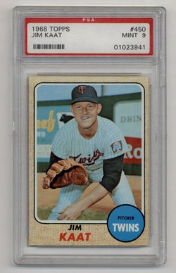 Jim Kaat 1968 Topps #450 PSA 9 Mint