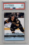 David Pastrnak 2014-15 Upper Deck Young Gun #495 PSA 9 Mint