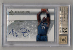 Kevin Garnett 2003-04 SP Authentic Signatures Kevin Garnett SP BGS 9.5 Gem Mint Auto 10