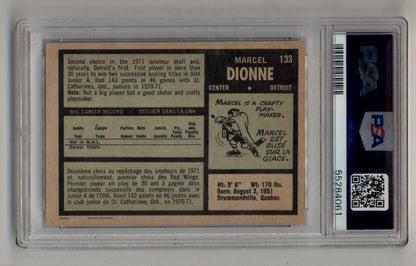 Marcel Dionne 1971-72 O-Pee-Chee #133 PSA 6 Excellent Mint