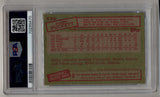 Kirby Puckett 1985 Topps Rookie #536 PSA 7 Certified Auto 8