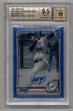 Miguel Vargas 2020 Bowman Chrome Sapphire Prospect Auto BGS 9.5 Gem Mint Auto 10