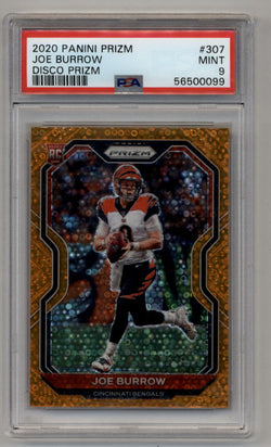 Joe Burrow 2020 Prizm Disco #307 PSA 9 Mint