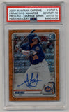 Francisco Alvarez 2020 Bowman Chrome Prospect Auto Orange Refractors 04/25 PSA 10 Gem Mint Auto 10