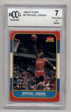 Michael Jordan 1986-87 Fleer Rookie #57 BCCG 7 Very Good