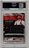 Dylan Carlson 2021 Stadium Club Chrome Orange Auto 13/25 PSA 10 Gem Mint