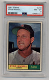 Stan Musial 1961 Topps #290 PSA 8 Near Mint Mint