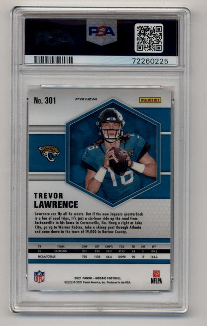 Trevor Lawrence 2021 Mosaic Red #301 PSA 10 Gem Mint