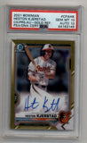 Heston Kjerstad 2021 Bowman Chrome Prospects Gold Rrefractor Auto24/50 PSA 10 Auto 10