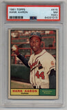 Hank Aaron 1961 Topps #415 PSA 7 (OC) Near Mint