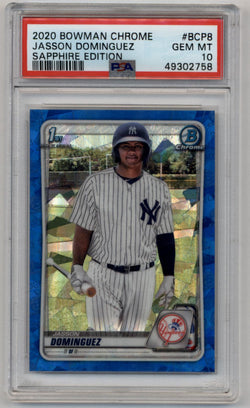 Jasson Dominguez 2020 Bowman Chrome Sapphire Edition PSA 10 Gem Mint 2758