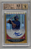 Byron Buxton 2013 Bowman Chrome Prospect Gold Refractor Auto 27/50 BGS 9.5 Gem Mint