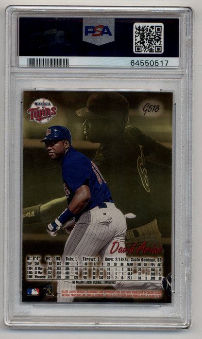 David Arias (Ortiz) 1997 Ultra Gold Medallion #G518 PSA 9 Mint