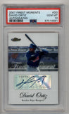 David Ortiz 2007 Finest Moments Auto PSA 10 Gem Mint