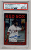 David Ortiz 2021 Topps Silver Pack Update Red Auto 4/5 PSA 9 Auto 10