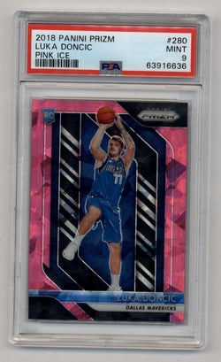 Luka Doncic 2018-19 Prizm Rookie #280 Pink Ice PSA 9 Mint