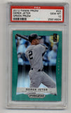 Derek Jeter 2012 Prizm Green #22 PSA 10 Gem Mint