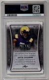 Justin Jefferson 2020 Leaf Metal Draft Black Wave 4/7 PSA 10 Gem Mint