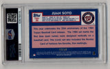 Juan Soto 2019 Topps Silver Pack '84 Chrome Promo Gold Refractor 40/50 PSA 9 Mint