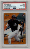 Luis Robert 2020 Finest #97 Orange Refractor 19/25 PSA 10 Gem Mint