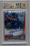 Vladimir Guerrero Jr 2019 Finest Mystery Redemption Auto 72/99 #FMA3 BGS 9.5 Gem Mint