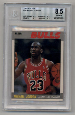 Michael Jordan 1987-88 Fleer #59 BGS 8.5 Near Mint Mint+