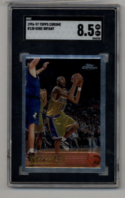 Kobe Bryant 1996-97 Topps Chrome Rookie #138 SGC 8.5 Near Mint Mint+