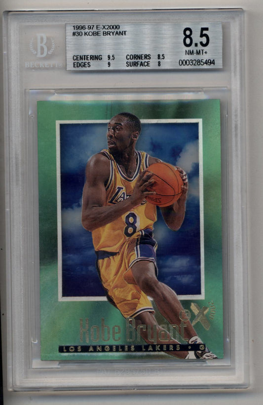 Kobe Bryant 1996-97 E-2000 #30 BGS 8.5 Near Mint Mint+