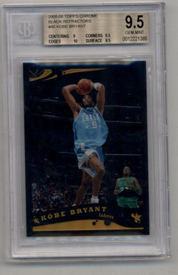 Kobe Bryant 2005-06 Topps Chrome Black Refractor #40 284/399 BGS 9.5 Gem Mint