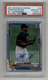 Ke'bryan Hayes 2021 Bowman Chrome Auto SP #29 12/25 PSA 10 Gem Mint Auto 10