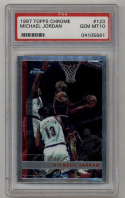 Michael Jordan 1997-98 Topps Chrome #123 PSA 10 Gem Mint