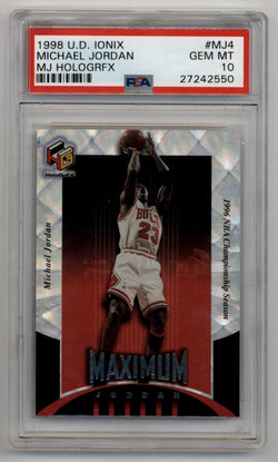 Michael Jordan 1998-99 U.D. Ionix MJ Hologrfx #MJ4 PSA 10 Gem Mint