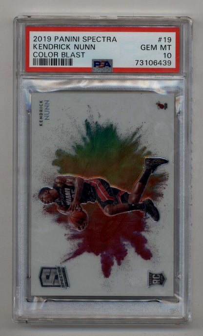 Kendrick Nunn 2019-20 Spectra Color Blast #19 PSA 10 Gem Mint