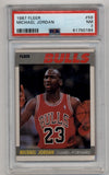 Michael Jordan 1987-88 Fleer #59 PSA 7 Near Mint 0184