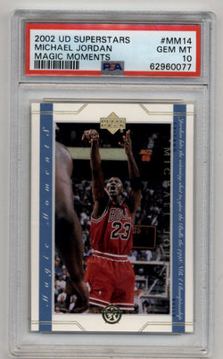 Michael Jordan 2002-03 UD Superstars Magic Moments #MM14 PSA 10 Gem Mint